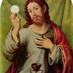 Christus mit den eucharistischen Gestalten