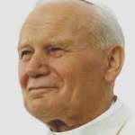 Papst Johannes Paul II. up