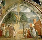 Kreuzeserhöhung Fresko von Piero della Francesca