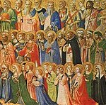 Die Vorläufer Christi mit Heiligen und Märtyrern Fra Angelico 1423-24