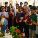 syrische Christen beten gemeinsam